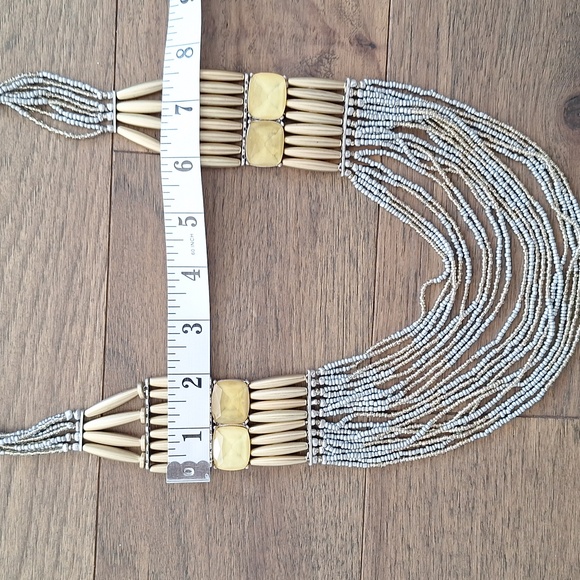 Chico's multi strand Bohemian statement necklace. - Picture 8 of 8